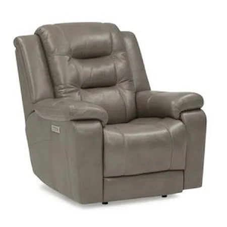 Wallhugger Recliner With Power Headrest and Lumbar - In Fabric